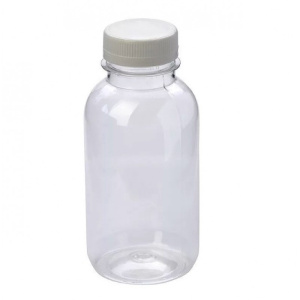 Бутылка ПЭТ 0,3 л (б/цв.) круглая 38 мм с белой крышкой СОК
