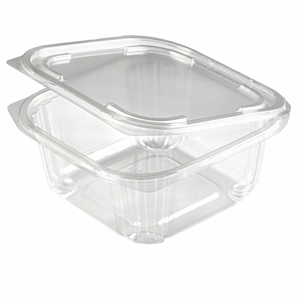 Контейнер-ракушка ПЭТ прямоуг ЮП-РКСП-750 750 мл 170х165х55 прозрачный Юпласт