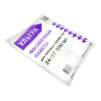 Пакет фасовочный ПНД УЛЬТРА 24х37 фиолетовый (500 шт) арт.1181 Пакет фасовочный ПНД УЛЬТРА 24х37 фиолетовый (500 шт) арт.1181