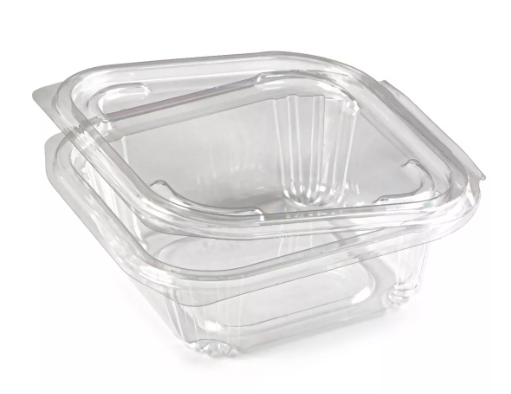 Контейнер-ракушка ПЭТ прямоуг ЮП-РКСП-350 350 мл 137х132х46 прозрачный Юпласт