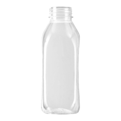 Бутылка-ПЭТ-0,5л-квадратная-прозрачная-d-38мм-без-крышки