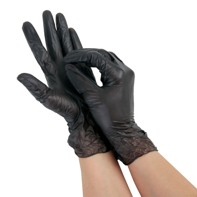 Перчатки-L-нитриловые-неопудренные-черные Перчатки-L-нитриловые-неопудренные-черные
